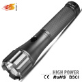 3D Cell aluminum white led flashlight Big size aluminum flashlight for self defence